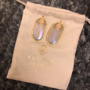 Iridescent slate/iridescent drusy Darcy earrings